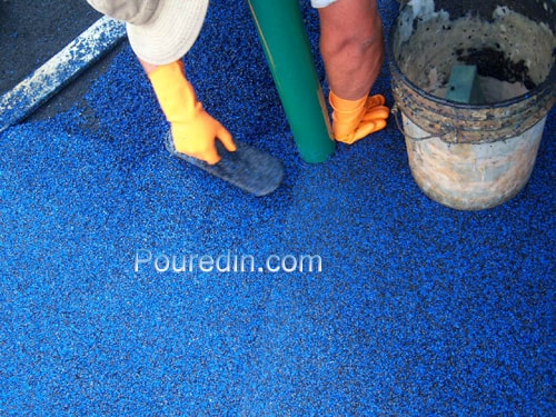 we install poured in place rubber surfacing for playgrounds