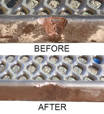 Playground Deck Repair Kit - Before and After