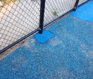 How to fix poured in place rubber surfacing