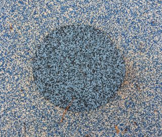 Use DIY playground surface repair to create interesting designs.