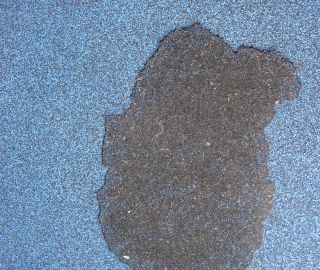 Gaps like this can be repaired with a playground rubber repair kit.
