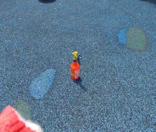 Playground surface restoration.