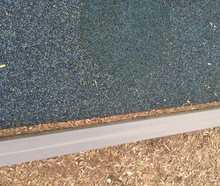 Poured in edges shrink, fix this with our poured rubber repair kits.