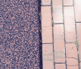 Poured in shrinks over time, it should be patched and sealed with our playground surface repair kits.
