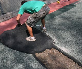 Extend playground surface life with EPDM base layer repair kits.