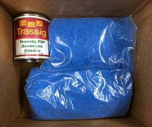 Blue EPDM Poured in Place Rubber Repair Patch Kit for Commercial Playground Wear Layer Surfacing Damage