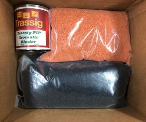 Orange and Black EPDM Poured in Place Rubber Repair Patch Kit for Commercial Playground Wear Layer Surfacing Damage