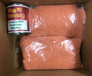 Orange EPDM Poured in Place Rubber Repair Patch Kit for Commercial Playground Wear Layer Surfacing Damage