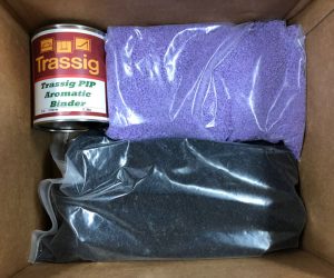 poured in place rubber purple and black playground patch kit