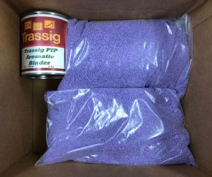 Purple EPDM Poured in Place Rubber Repair Patch Kit for Commercial Playground Wear Layer Surfacing Damage