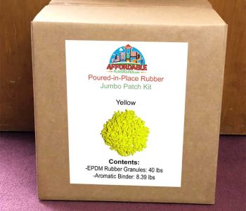 Yellow jumbo patch kit - $420 EPDM rubber granules for repairing your playground's surface
